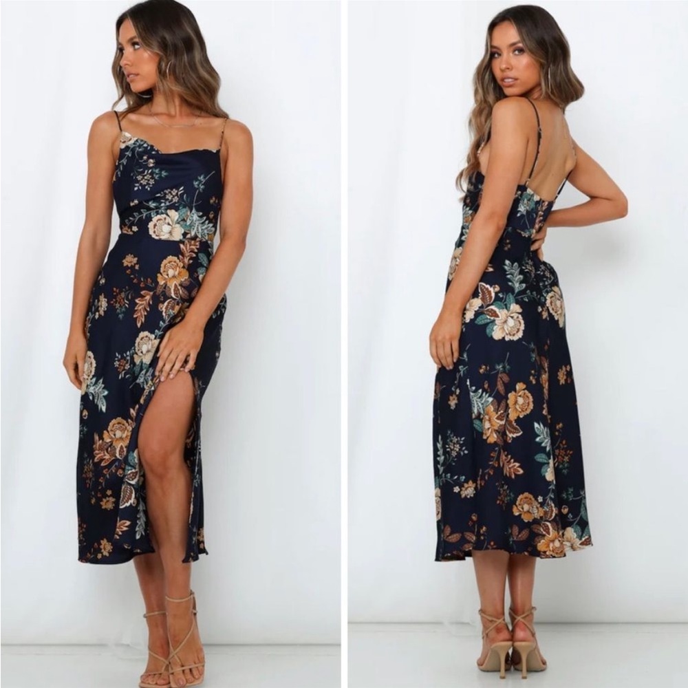 Hello Molly Atlas Floral Navy Dress